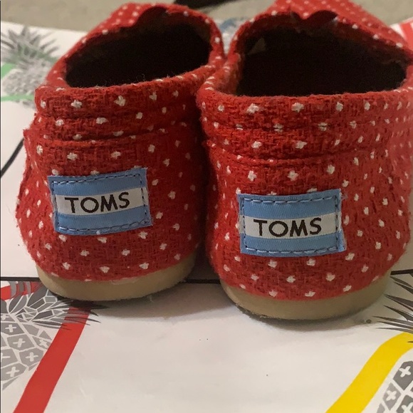 Toms sz. 7.5-red polka dot - Picture 4 of 6